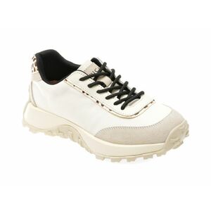 Pantofi casual EPICA albi, WY2196, din material textil imagine