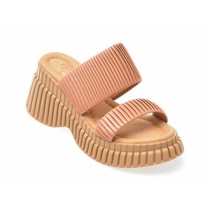 Papuci casual MOLLY BESSA nude, 324027, din piele ecologica imagine