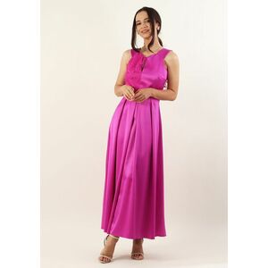 Rochie cu pliuri fucsia 36 imagine