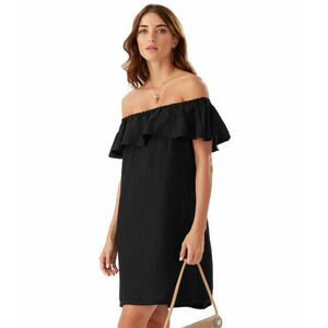 Imbracaminte Femei Tommy Bahama Linen Dye Off-the-Shoulder Dress Cover-Up Black imagine