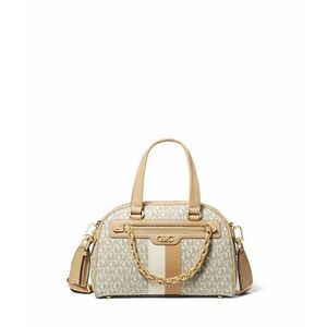 Genti Femei MICHAEL Michael Kors Williamsburg Small Bowling Satchel Vanilla Multi imagine