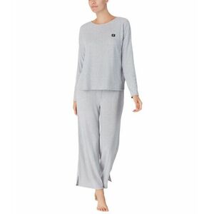 Imbracaminte Femei DKNY Long Sleeve Top and Ankle Pants Set Fod Marled imagine