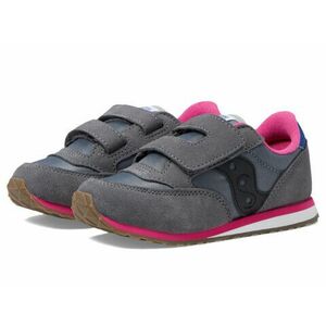 Incaltaminte Fete Saucony Saucony Originals Kids Jazz Hook amp Loop Sneaker(ToddlerLittle Kid) GreyBlackPurple imagine