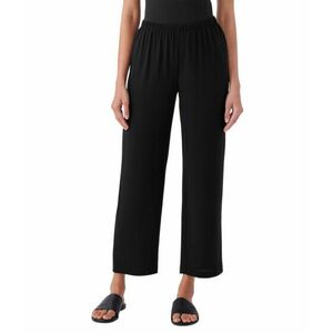 Imbracaminte Femei Eileen Fisher Straight Ankle Pants Black imagine