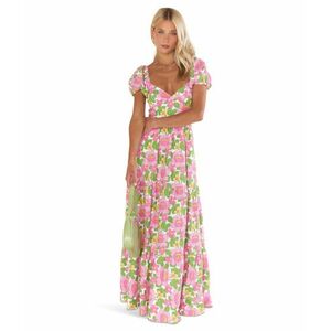 Imbracaminte Femei Show Me Your Mumu Cathy Maxi Dress Fresh Floral imagine