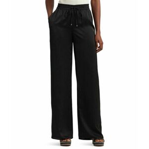 Imbracaminte Femei Lauren Ralph Lauren Petite Satin Charmeuse Wide-Leg Pant Black imagine