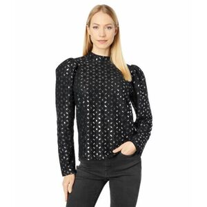 Imbracaminte Femei WAYF Elan Long Sleeve Lace Top Black imagine