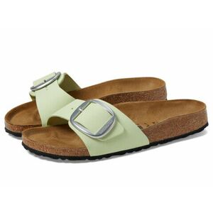 Incaltaminte Femei Birkenstock Madrid Big Buckle - Nubuck Leather Faded Lime imagine