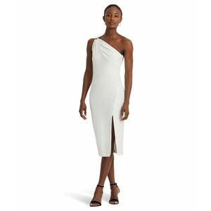 Imbracaminte Femei LAUREN Ralph Lauren Buckle-Trim One-Shoulder Cocktail Dress White imagine