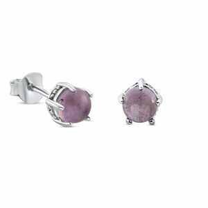 Cercei din argint Piece of Amethyst imagine