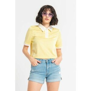 Tricou polo crop cu model Sigga imagine