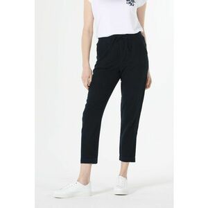 Pantaloni conici crop cu snur in talie imagine