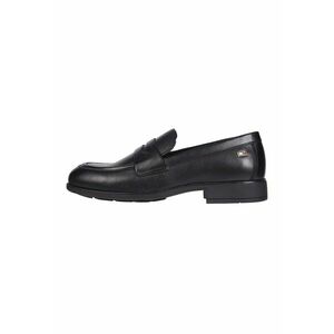 Pantofi loafer din piele cu model uni imagine