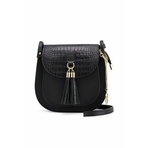 Geanta crossbody din piele cu clapa imagine