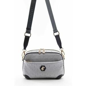 Geanta crossbody de piele ecologica cu model logo imagine