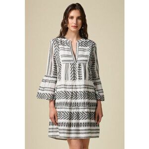 Rochie evazata cu model geometric imagine