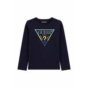 GUESS - Bluza cu logo brodat si decolteu la baza gatului imagine