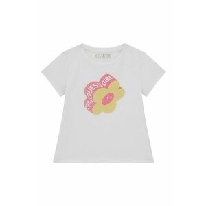 GUESS - Tricou din amestec de bumbac cu imprimeu floral imagine