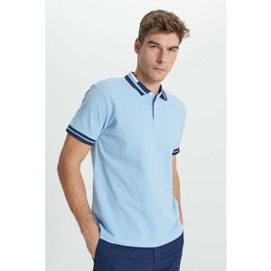 Tricou polo de bumbac cu detalii contrastante imagine