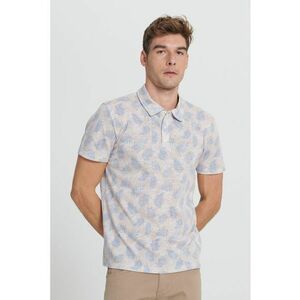 Tricou polo cu model tropical imagine