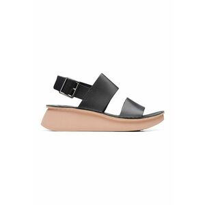 Sandale din piele cu talpa wedge imagine