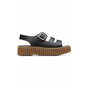 Sandale din piele cu talpa flatform imagine