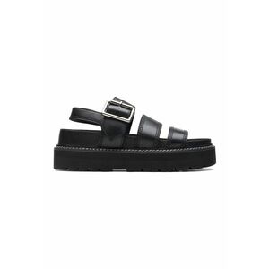 Sandale din piele cu talpa wedge imagine