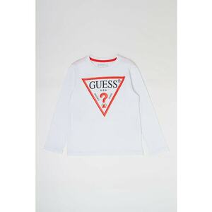 Guess - Bluza din bumbac organic cu imprimeu logo imagine