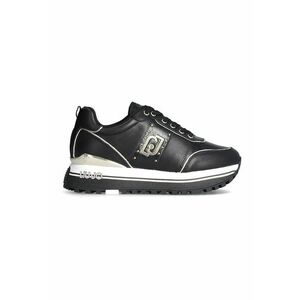 Pantofi sport de piele cu platforma si logo imagine