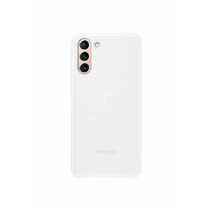 Husa de protectie Smart LED Cover pentru Galaxy S21 Plus - White imagine