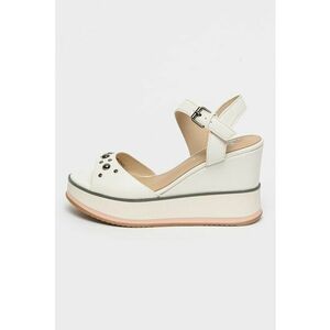 Sandale wedge de piele ecologica Desy imagine