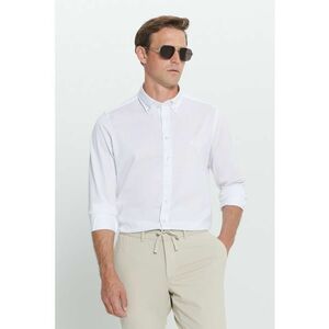 Camasa slim fit cu guler Oxford imagine