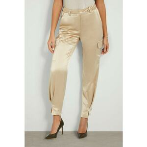 Pantaloni cargo de satin imagine