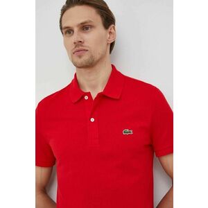 Lacoste polo de bumbac culoarea roșu, uni PH4012-001 imagine