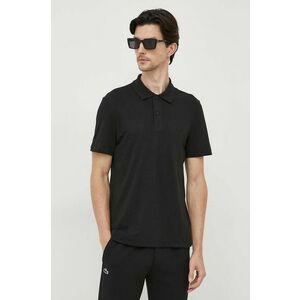 Lacoste tricou polo barbati, culoarea negru, neted imagine