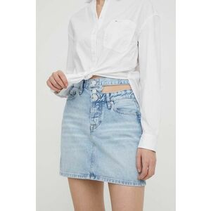 Tommy Jeans fustă din denim mini, creion DW0DW17217 imagine