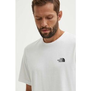 The North Face tricou M S/S Simple Dome Tee bărbați, culoarea alb, cu imprimeu, NF0A87NGFN41 imagine