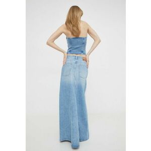 Diesel fustă din denim maxi, drept A10716.09I29 imagine