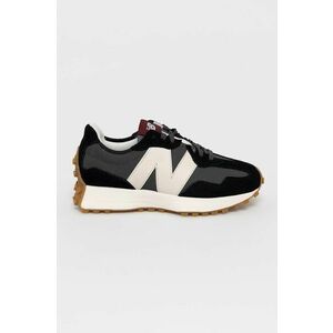 New Balance Pantofi de piele întoarsă WS327KC culoarea negru, cu toc plat WS327KC-001 imagine