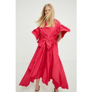 MMC STUDIO rochie culoarea roz, mini, oversize imagine