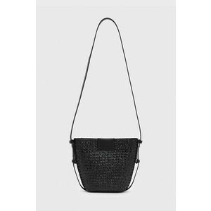 AllSaints poseta EBRO STRAW CROSSBODY culoarea negru, WB580Y imagine