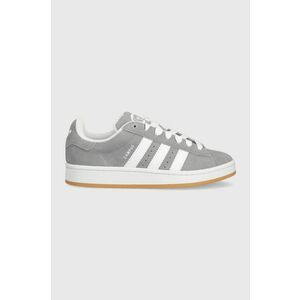 adidas Originals sneakers din piele întoarsă Campus 00s culoarea gri HQ6507 imagine