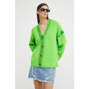 Résumé cardigan din amestec de lana AddisonRS culoarea verde, 20341114 imagine