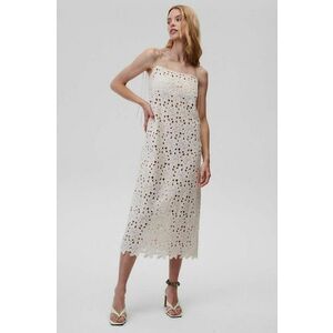 Undress Code rochie Hebe culoarea alb, midi, drept imagine