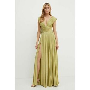 Elisabetta Franchi rochie culoarea verde, maxi, evazati, AB56341E2 NORBLIN imagine