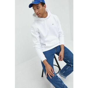 Tommy Jeans bluză bărbați, culoarea alb, uni DM0DM09593 imagine