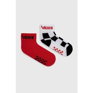 Vans sosete copii VN0A7PTC0PZ1 DROP V CLASSIC SOCK 2-pack culoarea rosu imagine