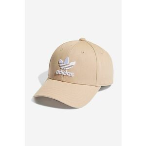 adidas Originals șapcă de baseball din bumbac culoarea galben, cu model HL9326-beige imagine