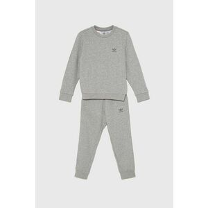 adidas Originals trening copii CREW SET culoarea gri, IX9816 imagine