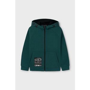 Mayoral bluza copii culoarea verde, cu glugă, cu imprimeu, 7464 imagine